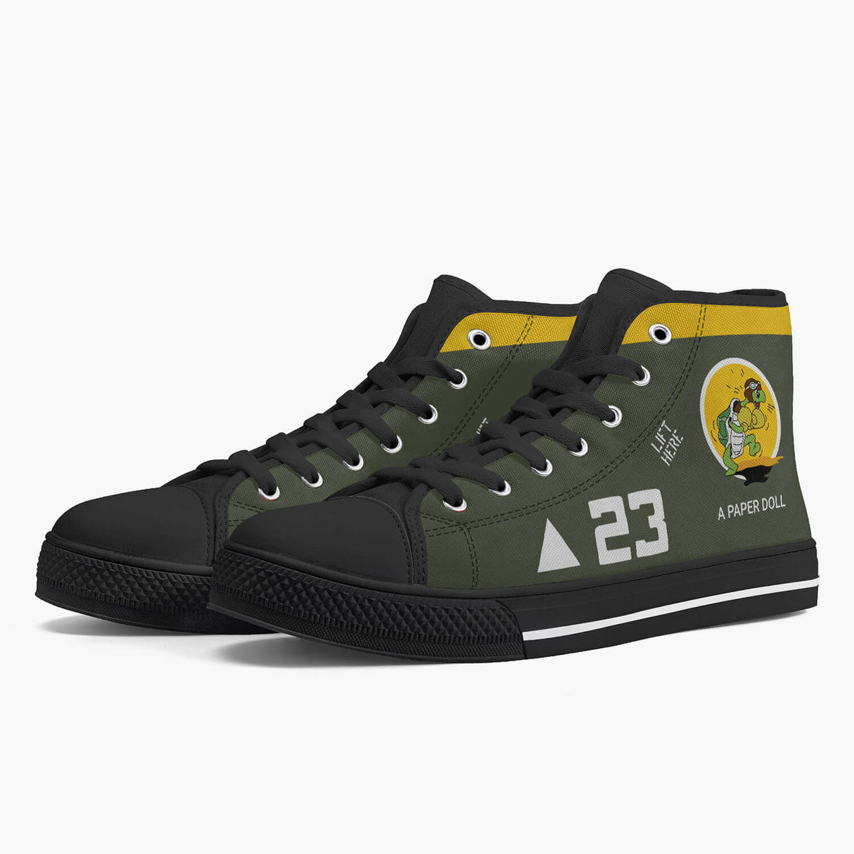 Sherman High Top Canvas Trainer Footwear I Love A Hanger
