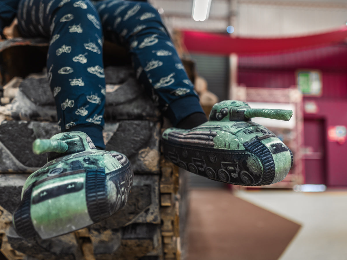 Sherman Fury Tank Slippers Slippers The Gift Scholars