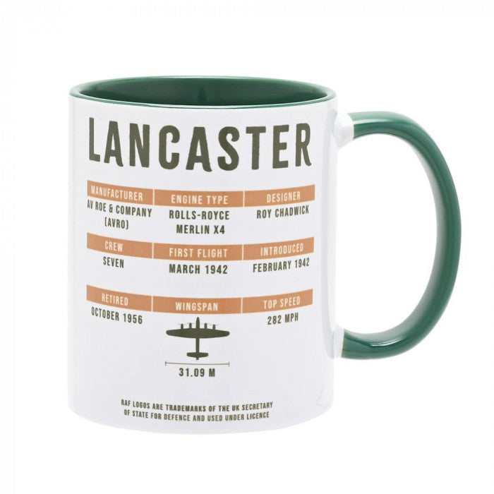 RAF Printed Mug - Lancaster Mug Widdop Bingham