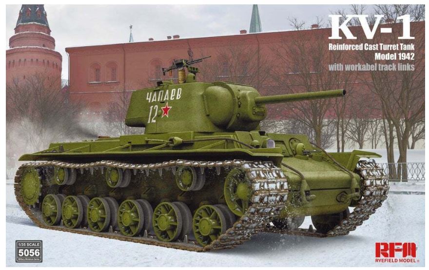 Ryefield Model 1/35 KV-1 Model 1942 Reinforced Cast Turret Scale Model Ryefield