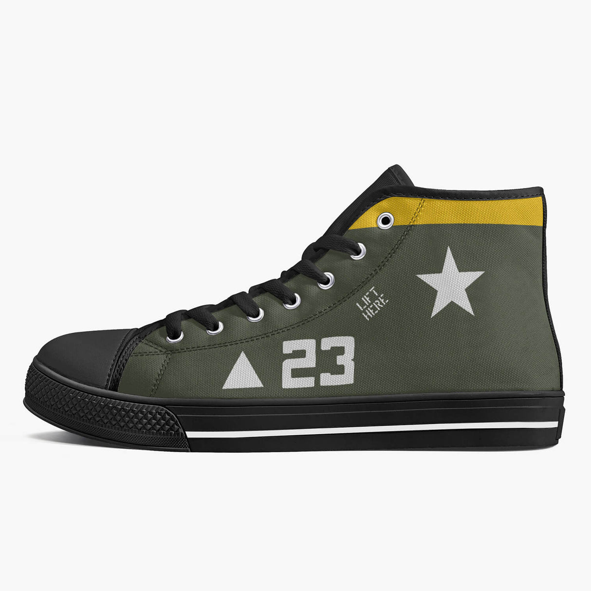 Sherman High Top Canvas Trainer Footwear I Love A Hanger