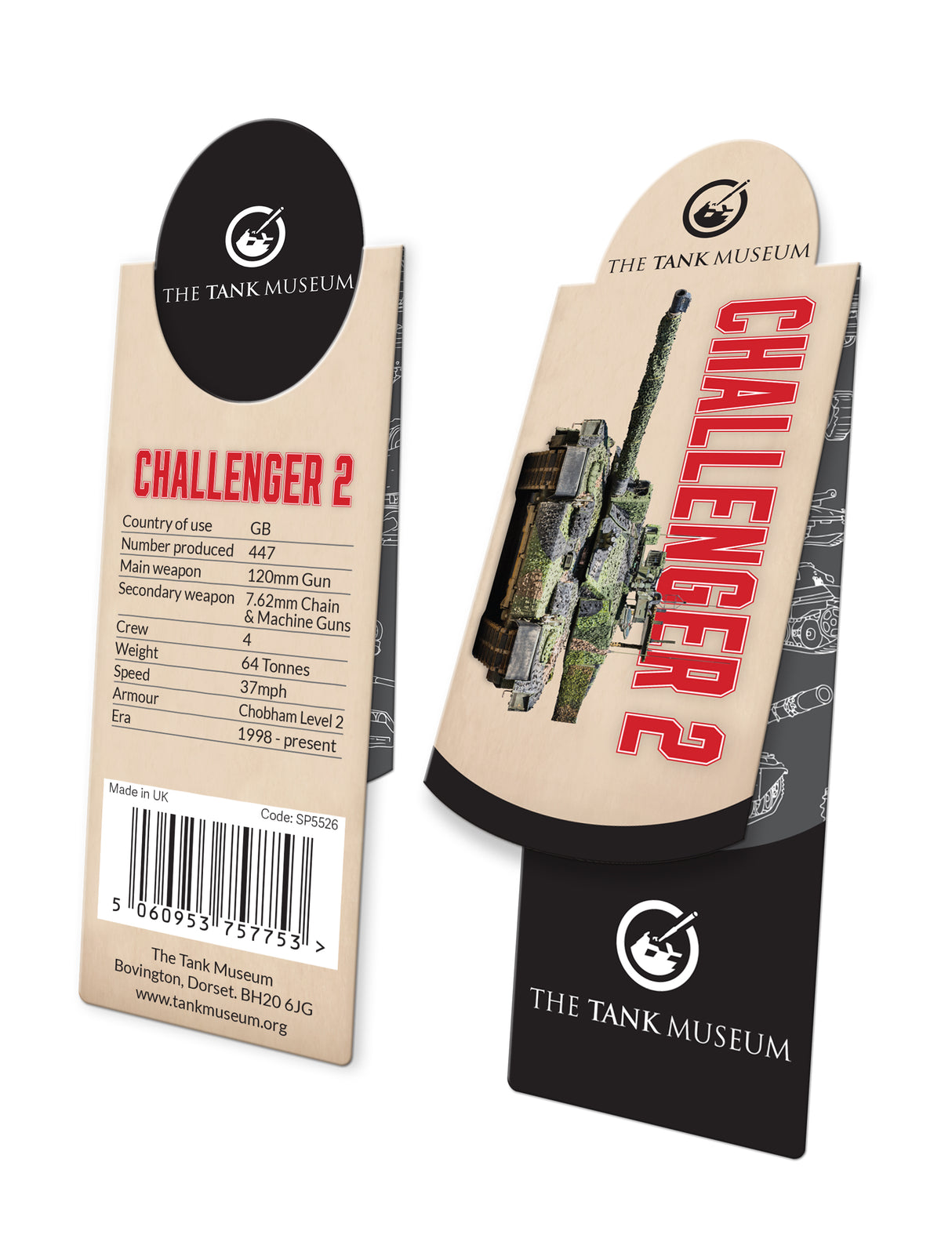 Challenger 2 Magnetic Bookmark Bookmark The Original Metal Sign Co