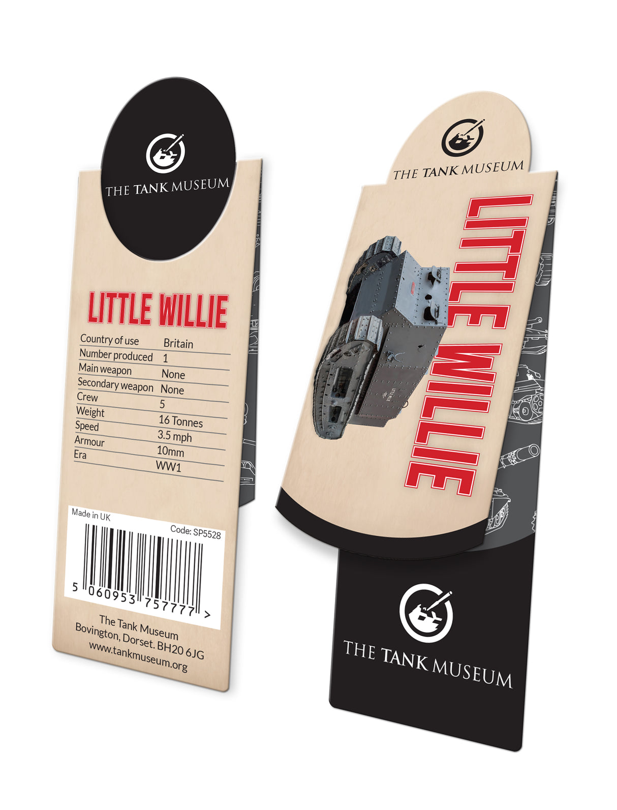 Little Willie Magnetic Bookmark Bookmark The Original Metal Sign Co