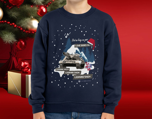 Kids Leopard Snow Christmas Sweater