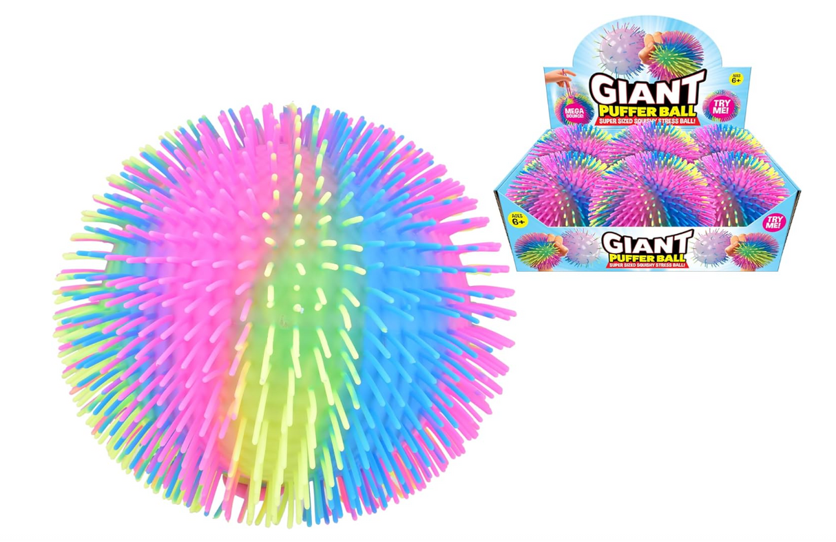 Rainbow Puffer Ball Toy Kandy Toys