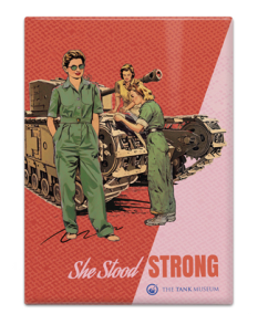 Women in Warfare 'She Stood Stong' Magnet Fridge Magnet The Original Metal Sign Co