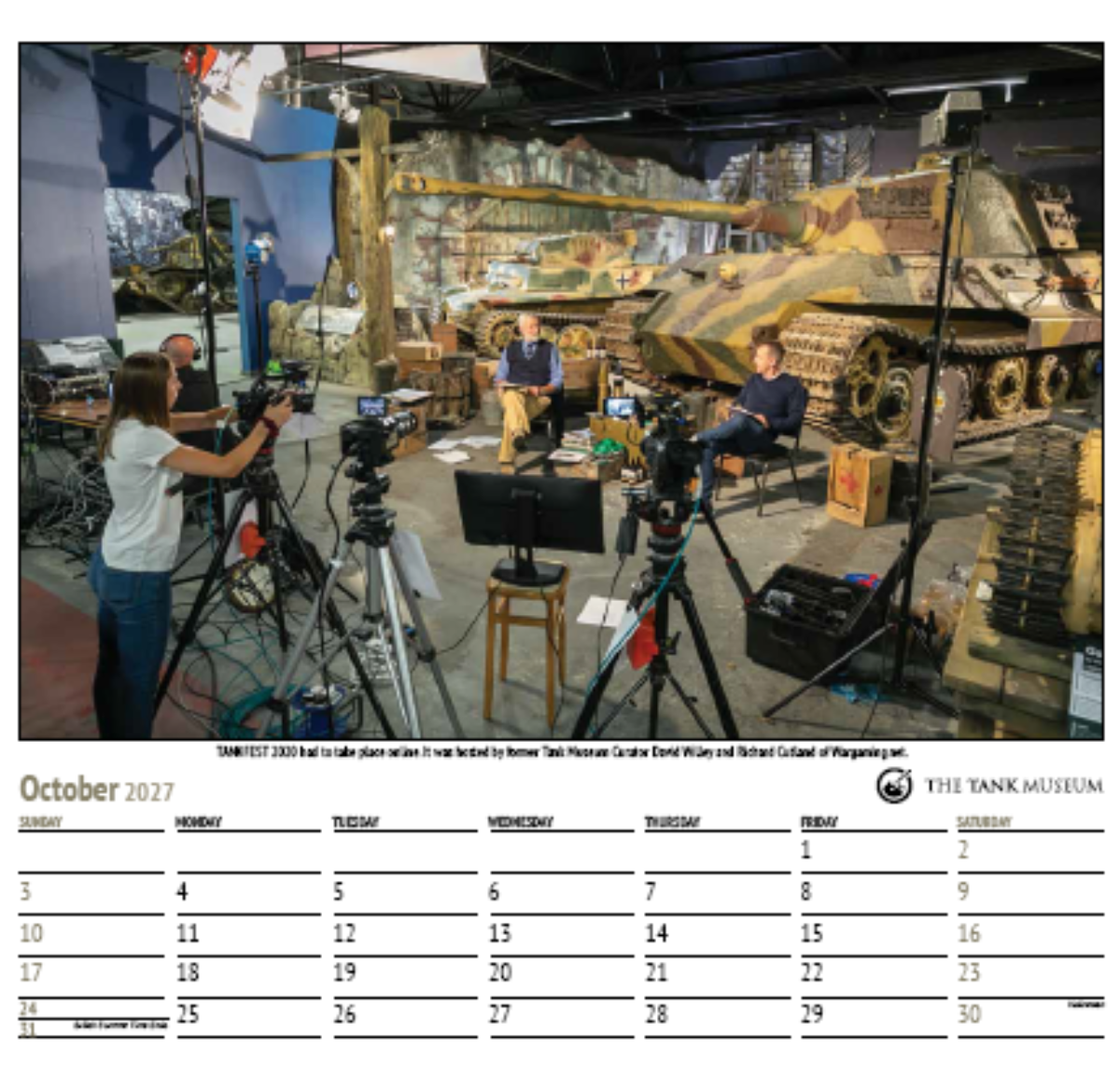 Tank Museum Calendar 2027 Wall Art Studio 27
