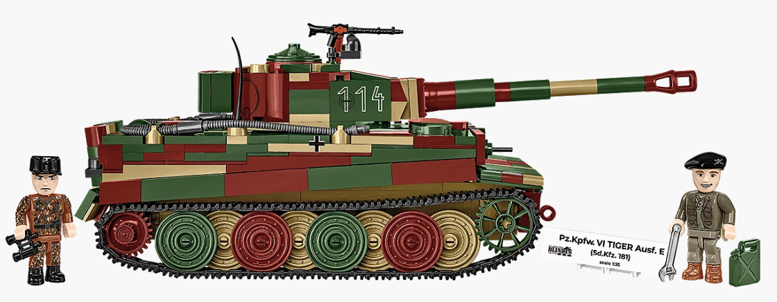 Cobi 1/35 Tiger 1 Ausf E (French Tank Museum) Brick Model Kit Cobi