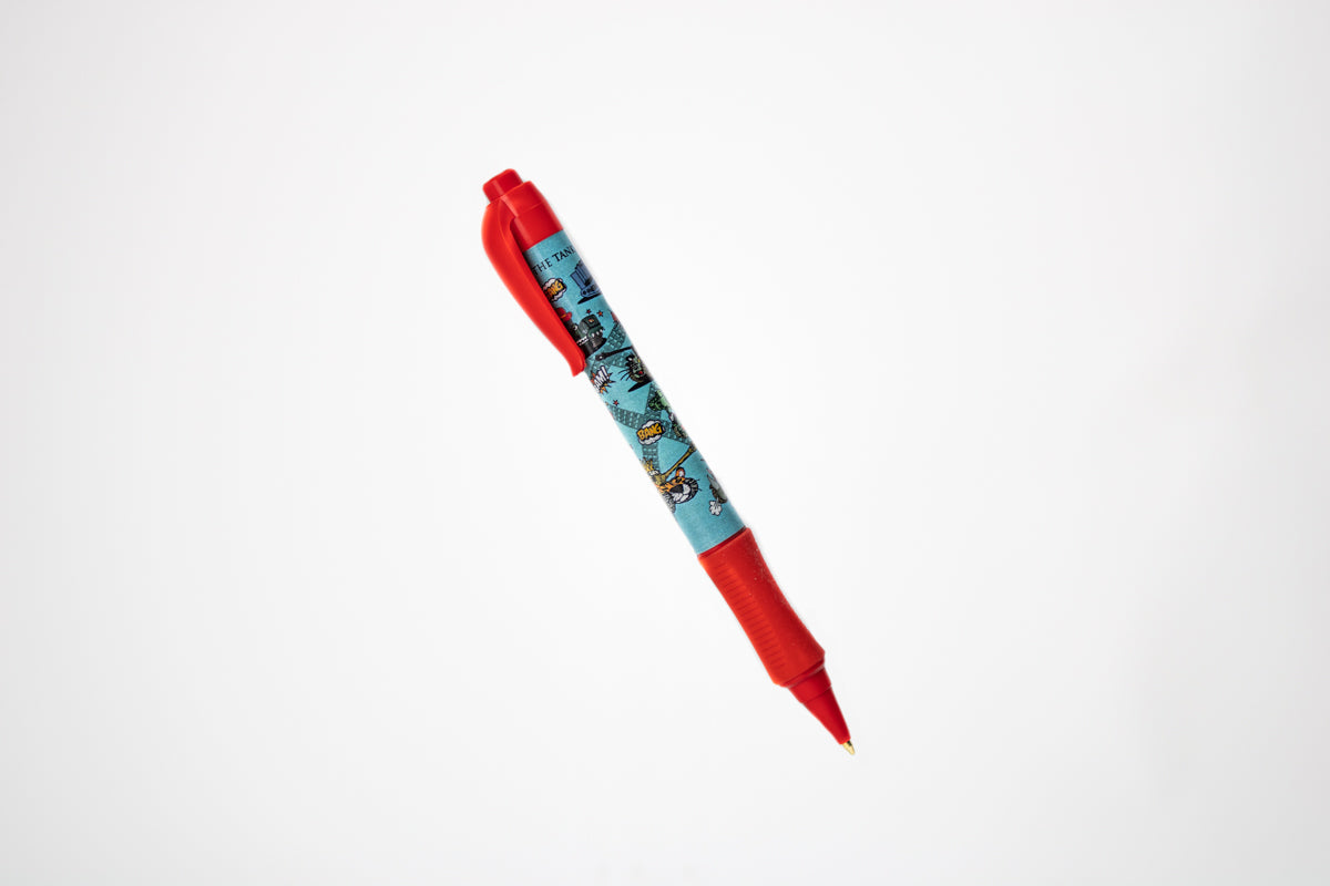 Tank Character Pen Stationery Emblem