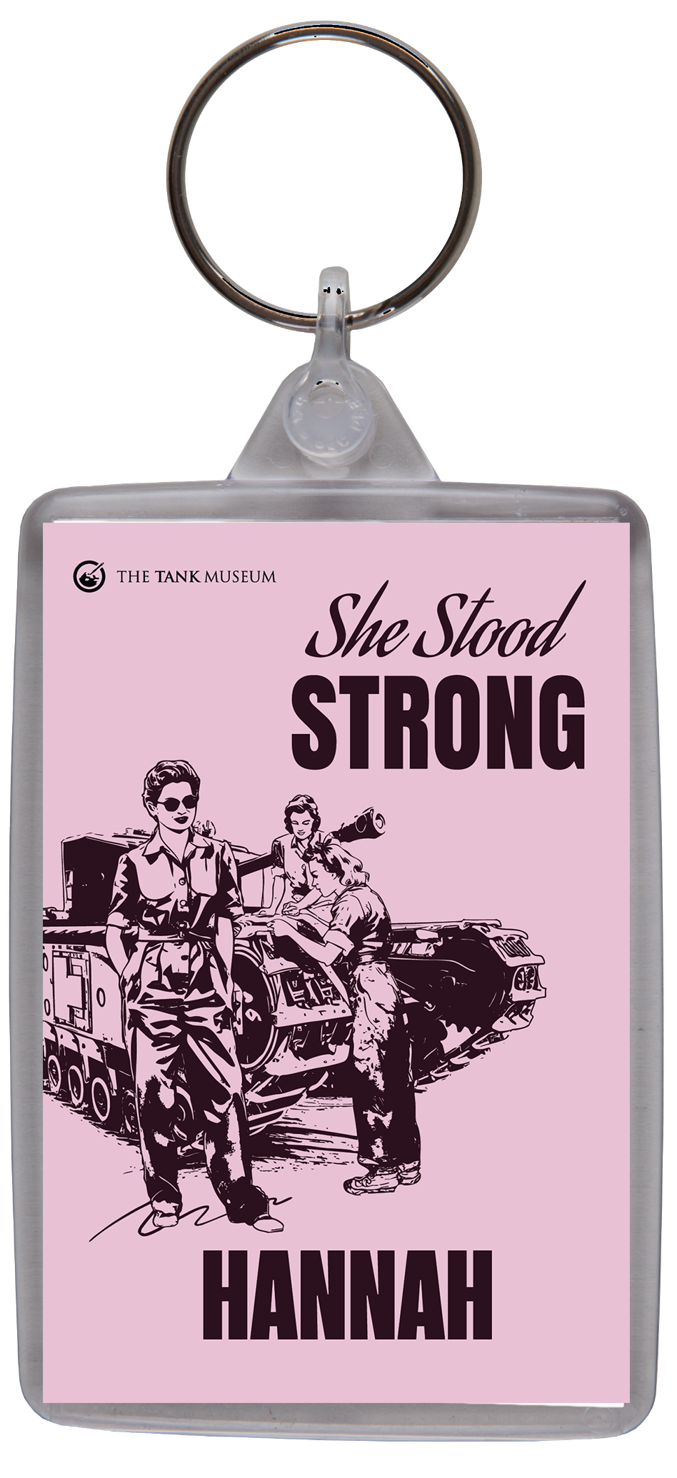 She Stood Strong Personalised Keyring