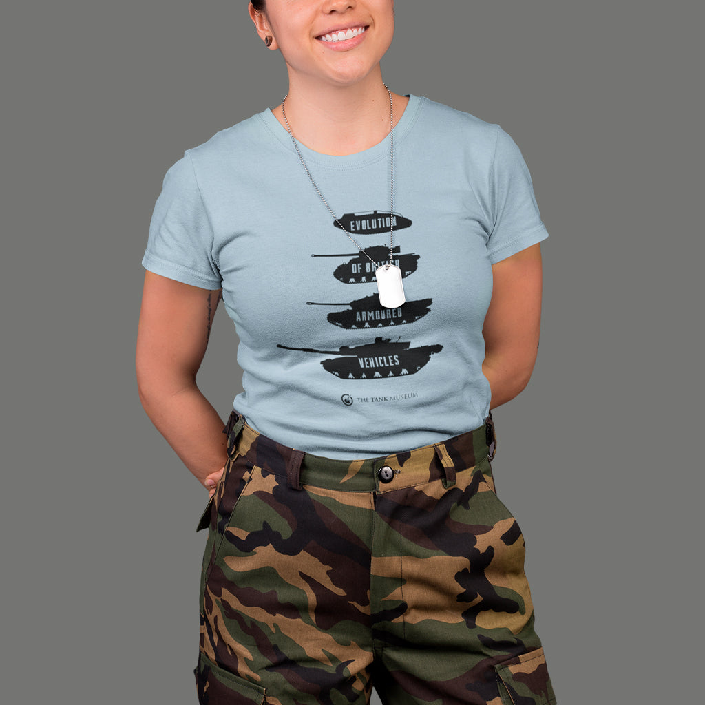 Evolution of British Armoured Vehicles Tanks T-Shirt T-Shirt On Demand Star Editions