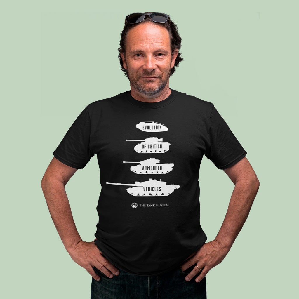 Evolution of British Armoured Vehicles Tanks T-Shirt T-Shirt On Demand Star Editions