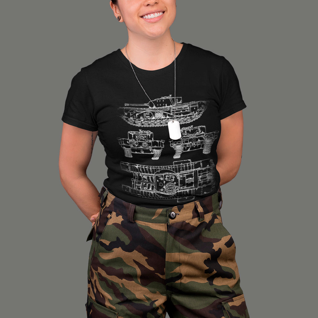 Churchill VII Tank Blueprint T-Shirt T-Shirt On Demand Star Editions
