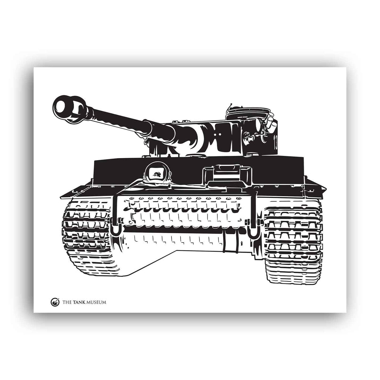 Art Print: Tiger 131 Tank Illustration Wall Art On Demand Star Editions 11x14" No Frame