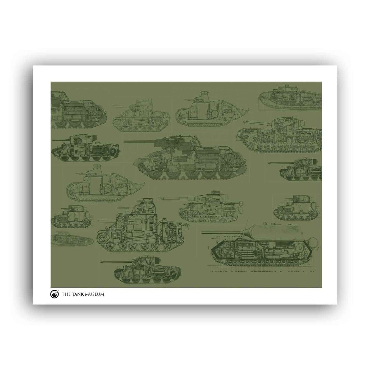 Art Print: Tanks Pattern Wall Art On Demand Star Editions