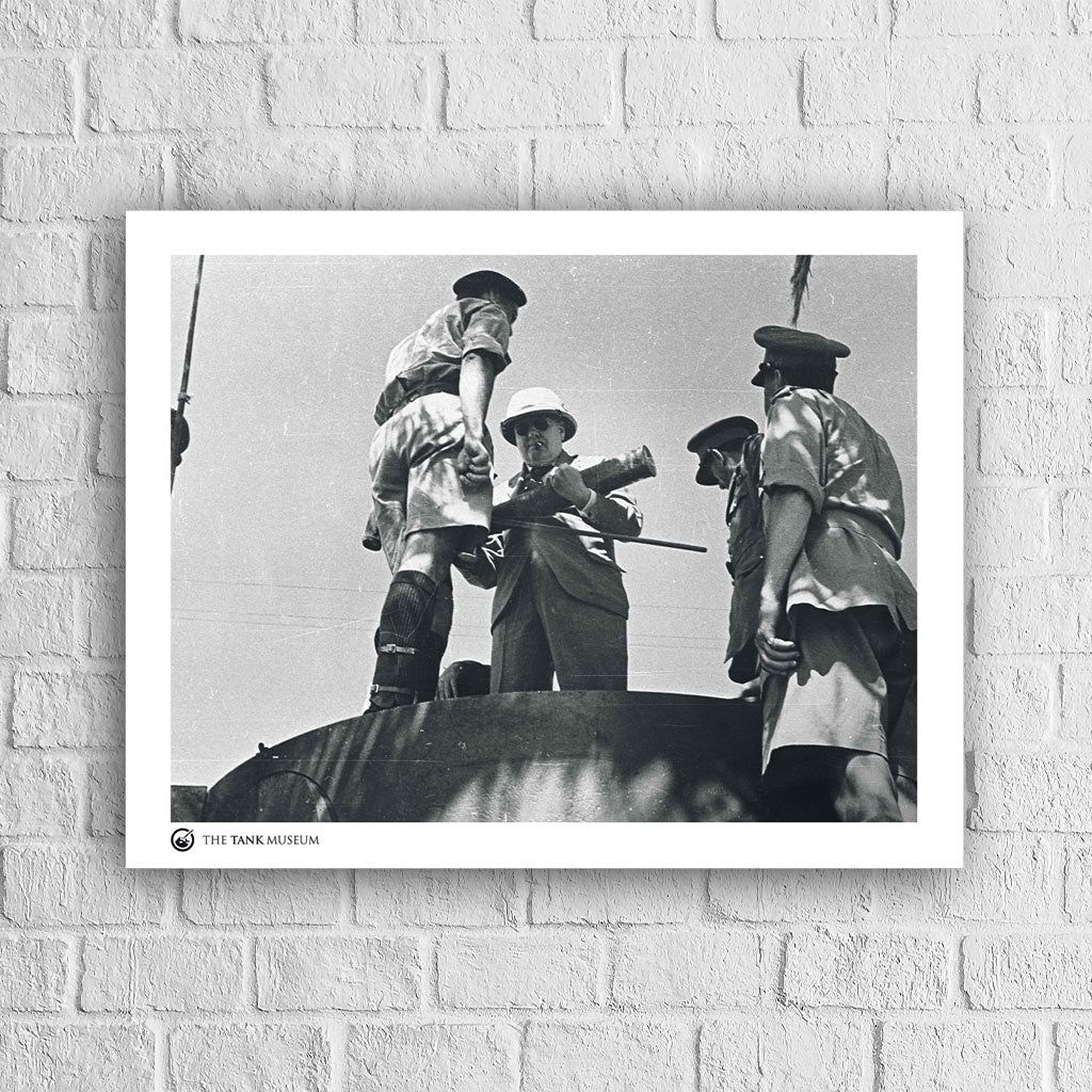 Art Print: Churchill, Tiger 131 Tank in Tunisia Wall Art On Demand Star Editions 40X50cm No Frame