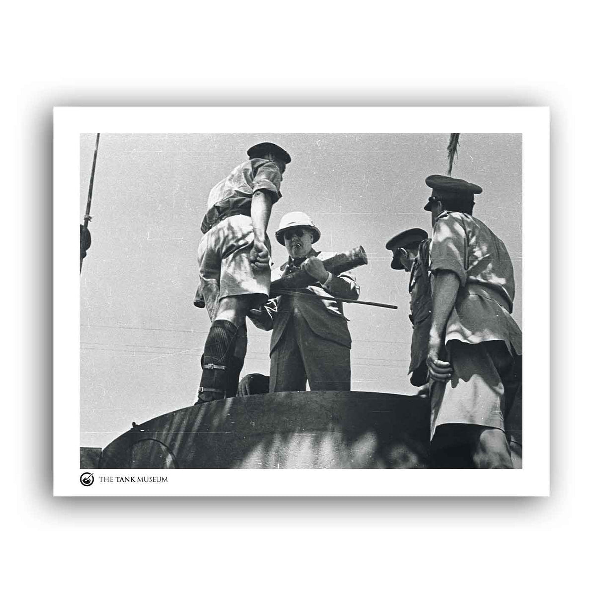 Art Print: Churchill, Tiger 131 Tank in Tunisia Wall Art On Demand Star Editions 11x14" No Frame