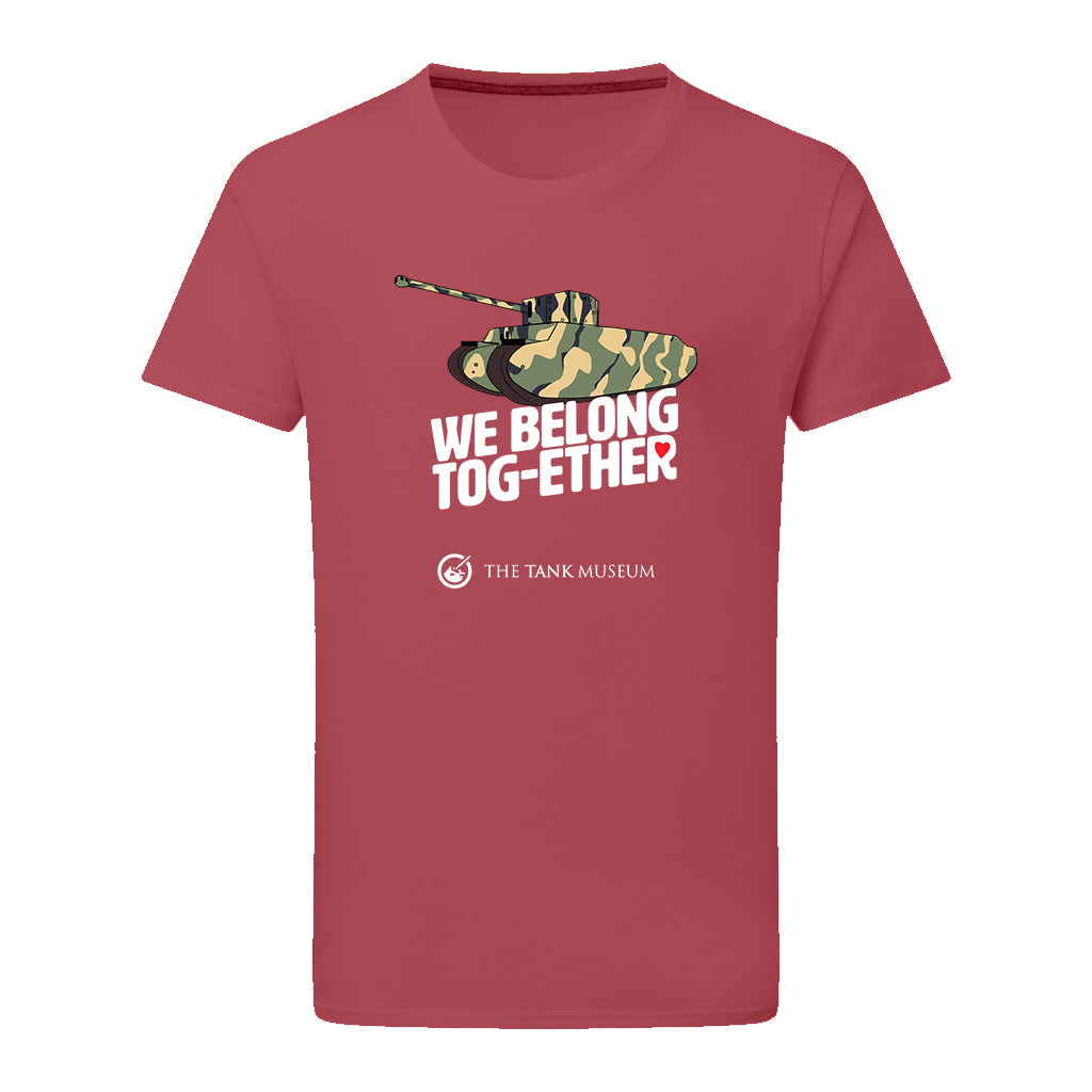 We Belong Tog-ether Tank T-Shirt T-Shirt On Demand Star Editions Cardinal Red S