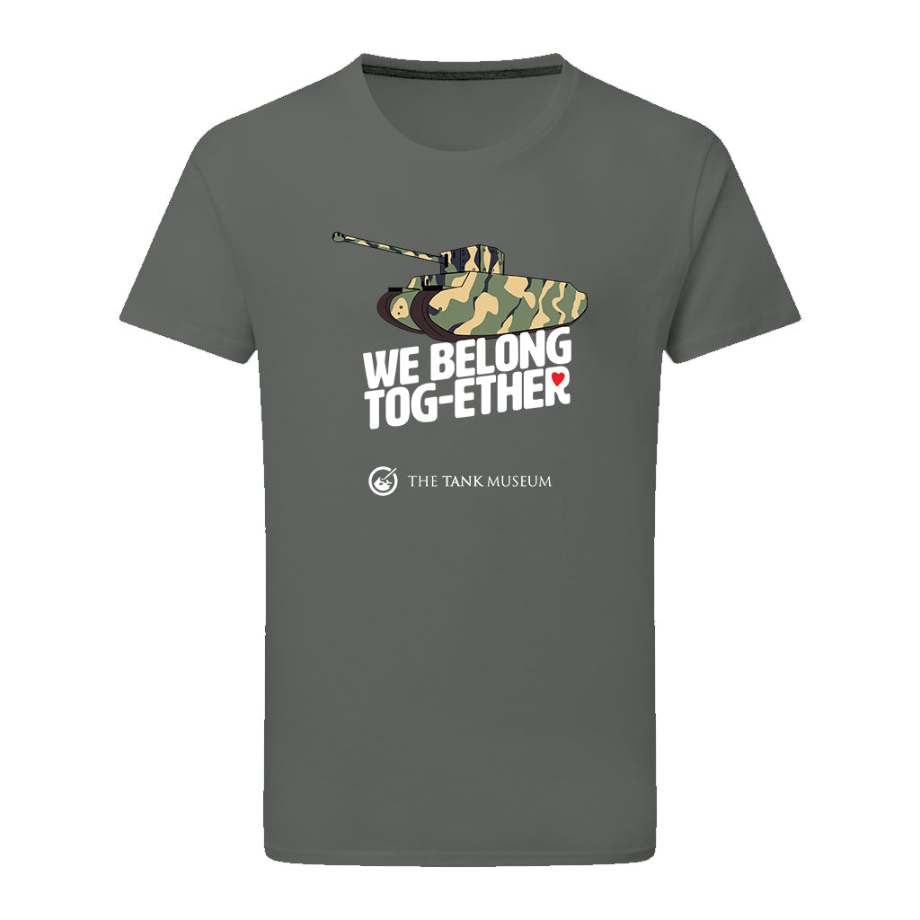 We Belong Tog-ether Tank T-Shirt T-Shirt On Demand Star Editions Charcoal S