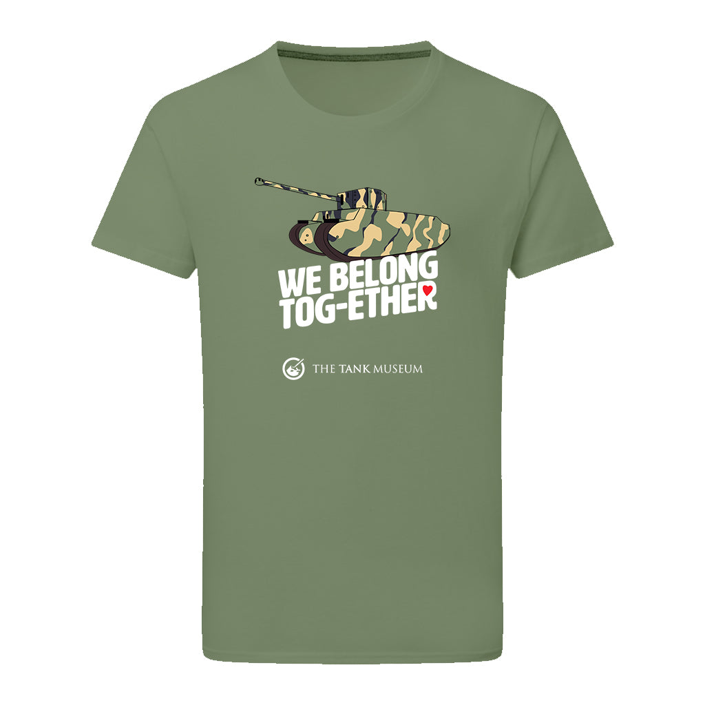 We Belong Tog-ether Tank T-Shirt T-Shirt On Demand Star Editions Military Green S