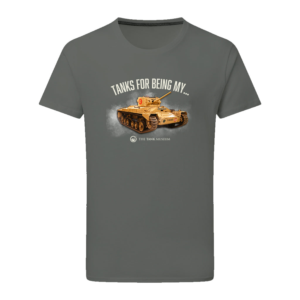 Tanks for Being My Valentine Tank T-Shirt T-Shirt On Demand Star Editions Charcoal S