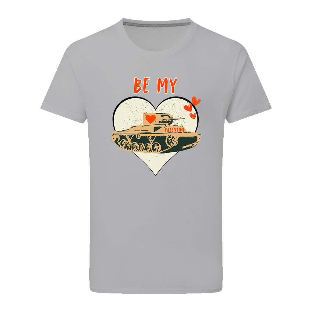 Be My Valentine Tank Heart T-Shirt T-Shirt On Demand Star Editions Sport Grey S