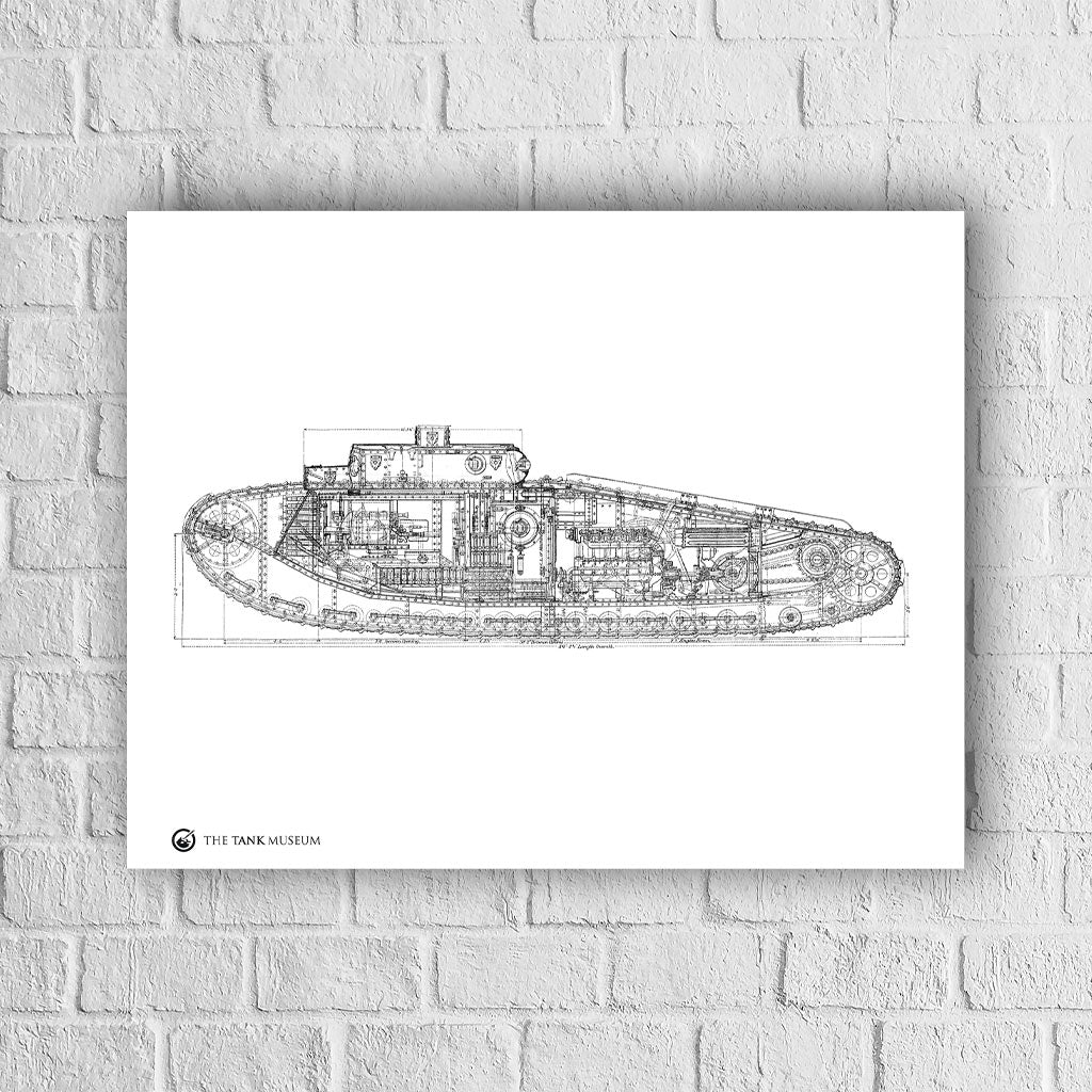 Art Print: Mark VIII International Tank Wall Art On Demand Star Editions 40X50cm No Frame