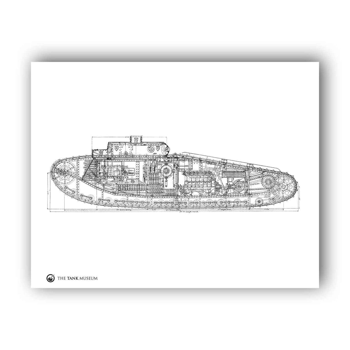 Art Print: Mark VIII International Tank Wall Art On Demand Star Editions 11x14" No Frame