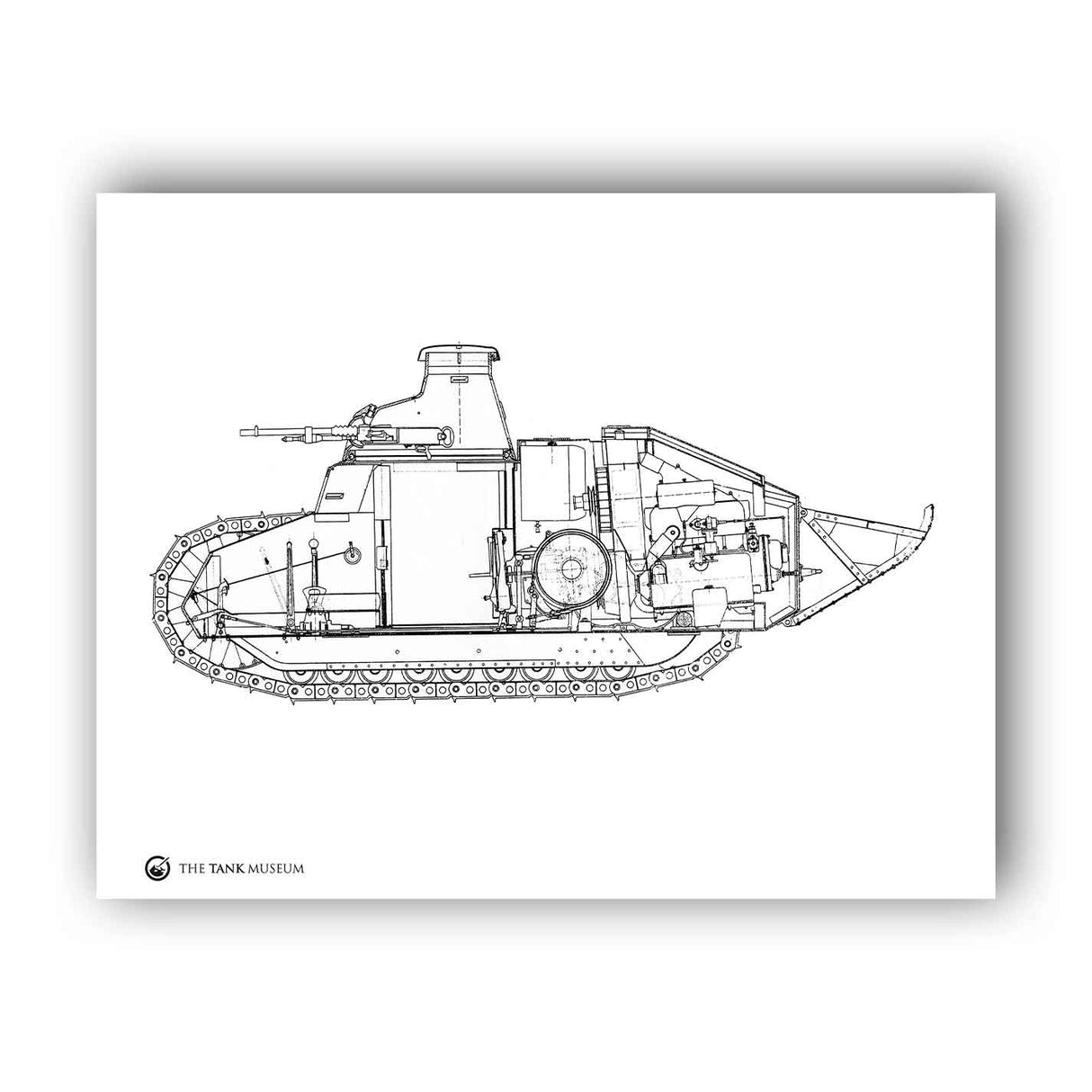Art Print: Renault FT17 Tank Wall Art On Demand Star Editions 11x14" No Frame