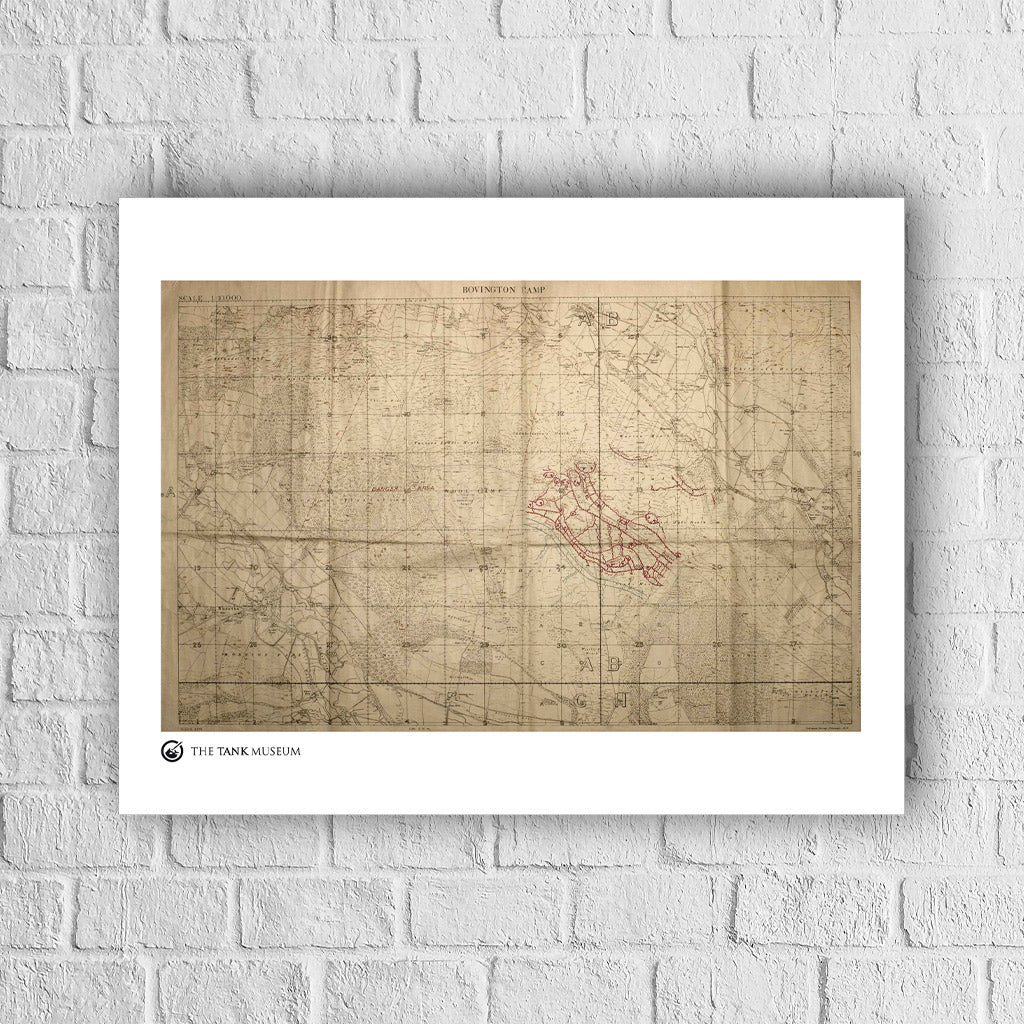Art Print: Trench Map Bovington 1917 Wall Art On Demand Star Editions