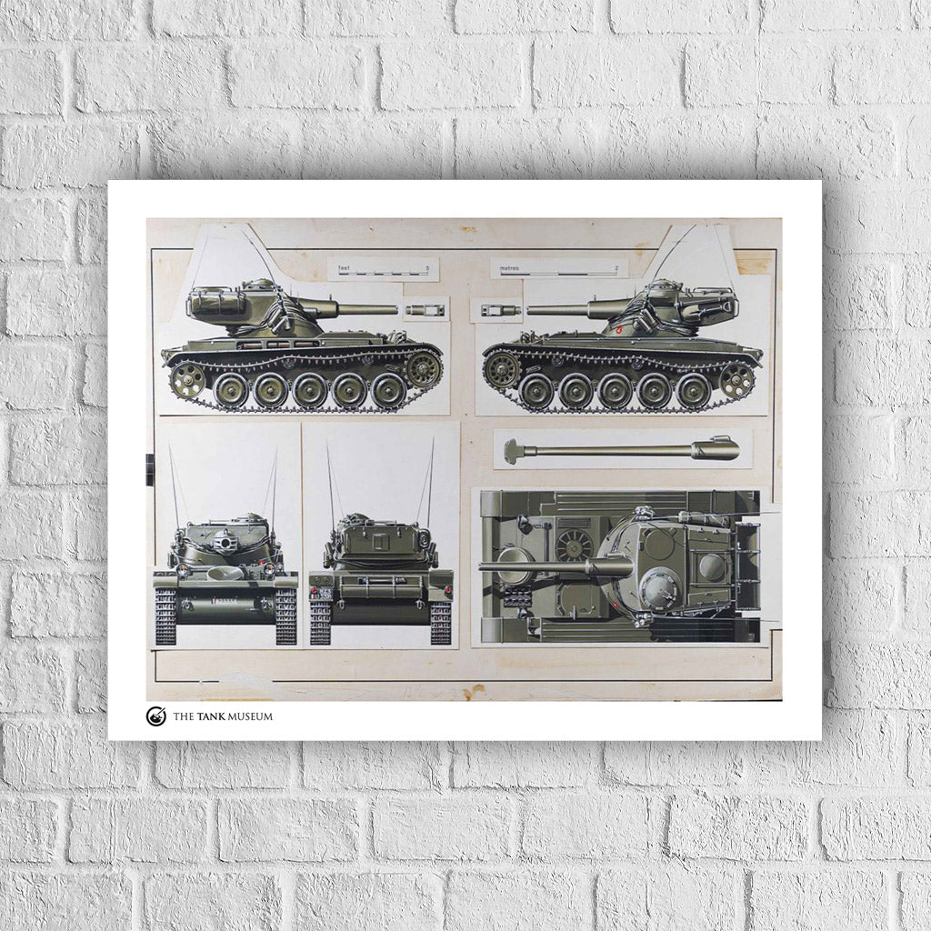 Art Print: AMX 13 Tank Wall Art On Demand Star Editions 11x14" No Frame