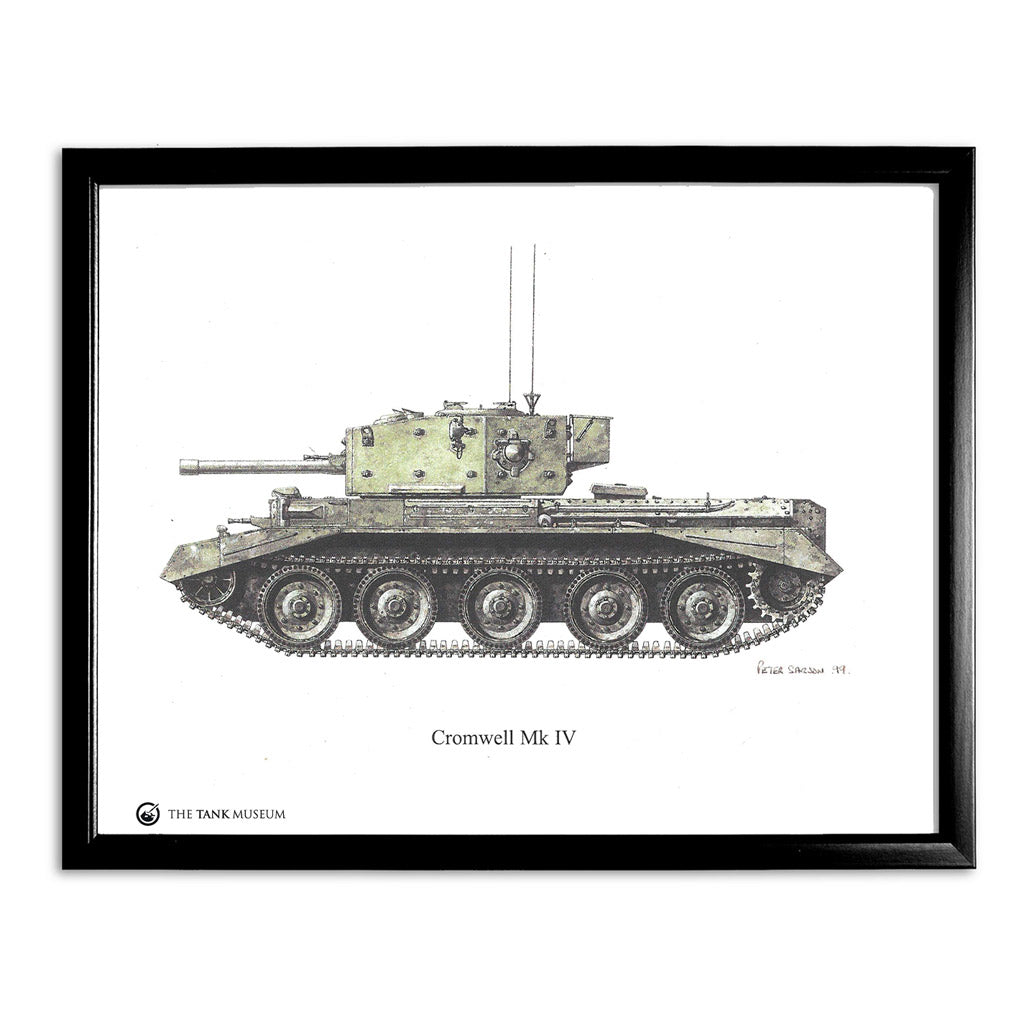 Art Print: Cromwell Tank Wall Art On Demand Star Editions 11x14" With Black Frame