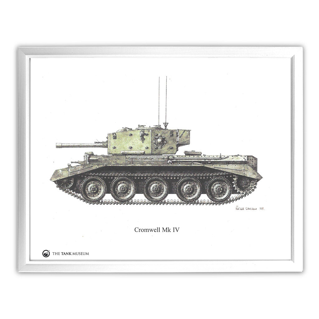 Art Print: Cromwell Tank Wall Art On Demand Star Editions 11x14" With White Frame
