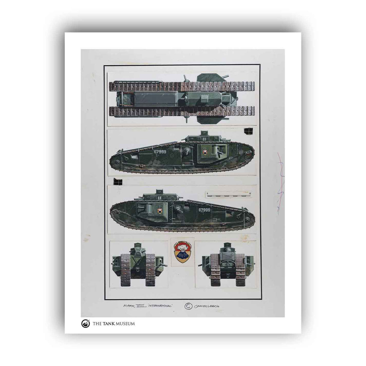 Art Print: MK VIII International Tank Wall Art On Demand Star Editions 11x14" No Frame