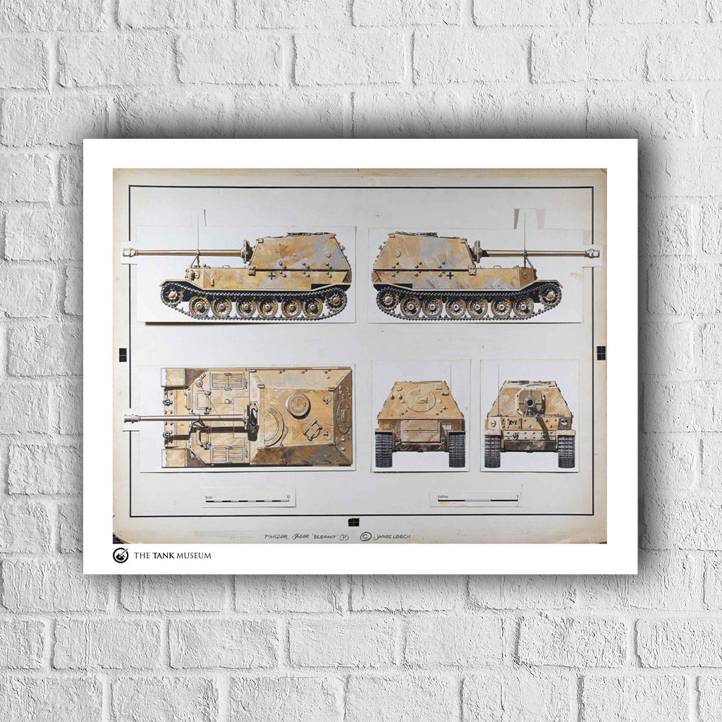 Art Print: Panzerjager Elefant Tank Wall Art On Demand Star Editions