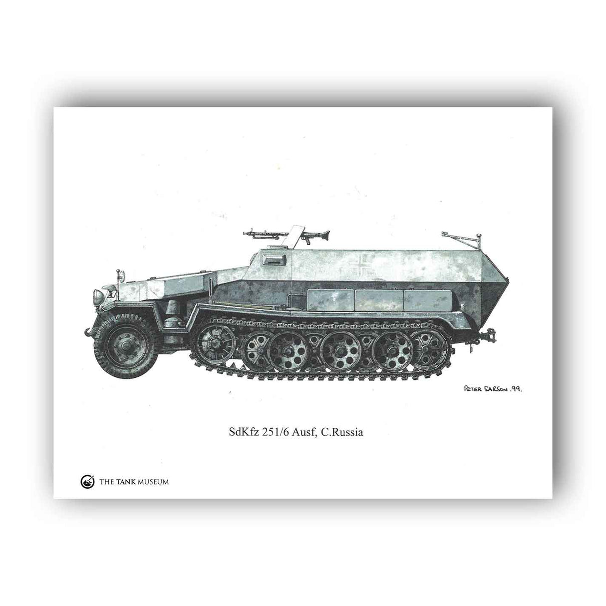Art Print: SdKfz 251-6 Ausf. C Tank Wall Art On Demand Star Editions 11x14" No Frame