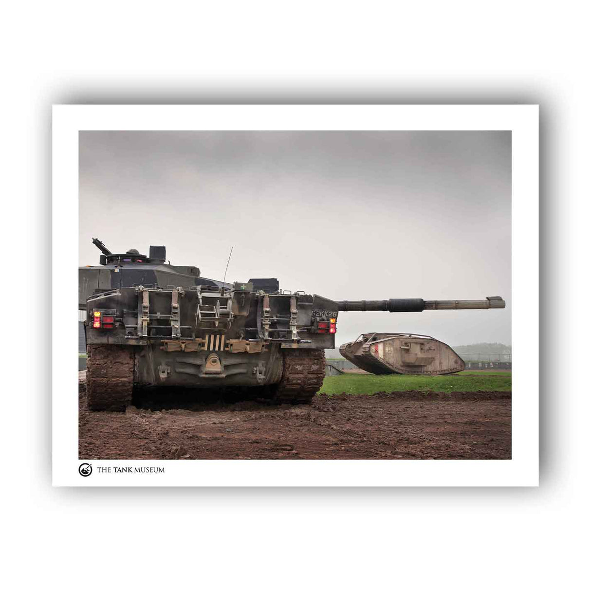 Art Print: ATDU Challenger 2 with MKIV Replica Tank Wall Art On Demand Star Editions 11x14" No Frame