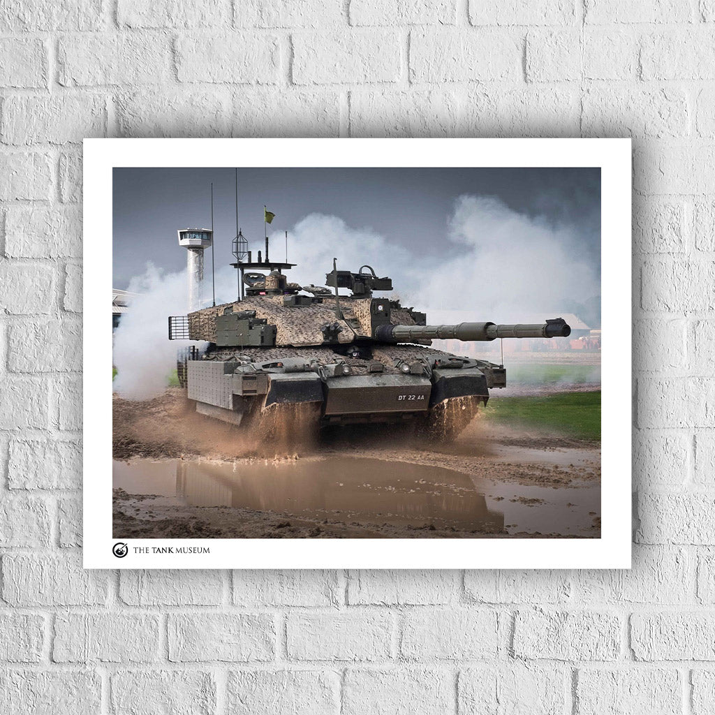 Art Print: Challenger 2 Megatron Tank with Smoke Wall Art On Demand Star Editions