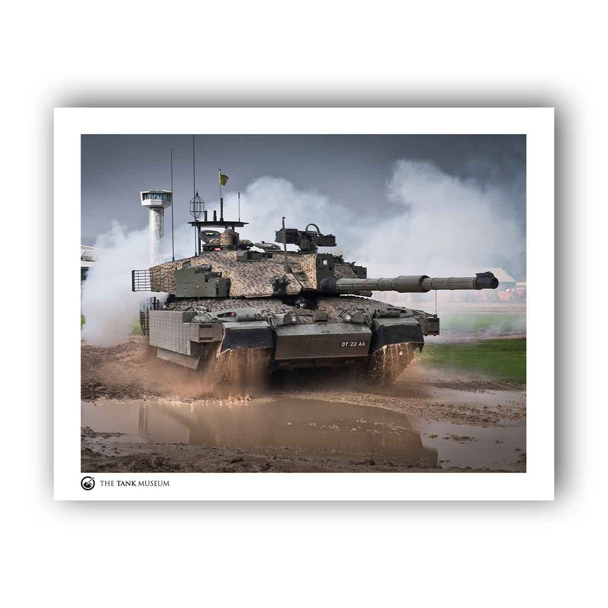 Art Print: Challenger 2 Megatron Tank with Smoke Wall Art On Demand Star Editions 11x14" No Frame