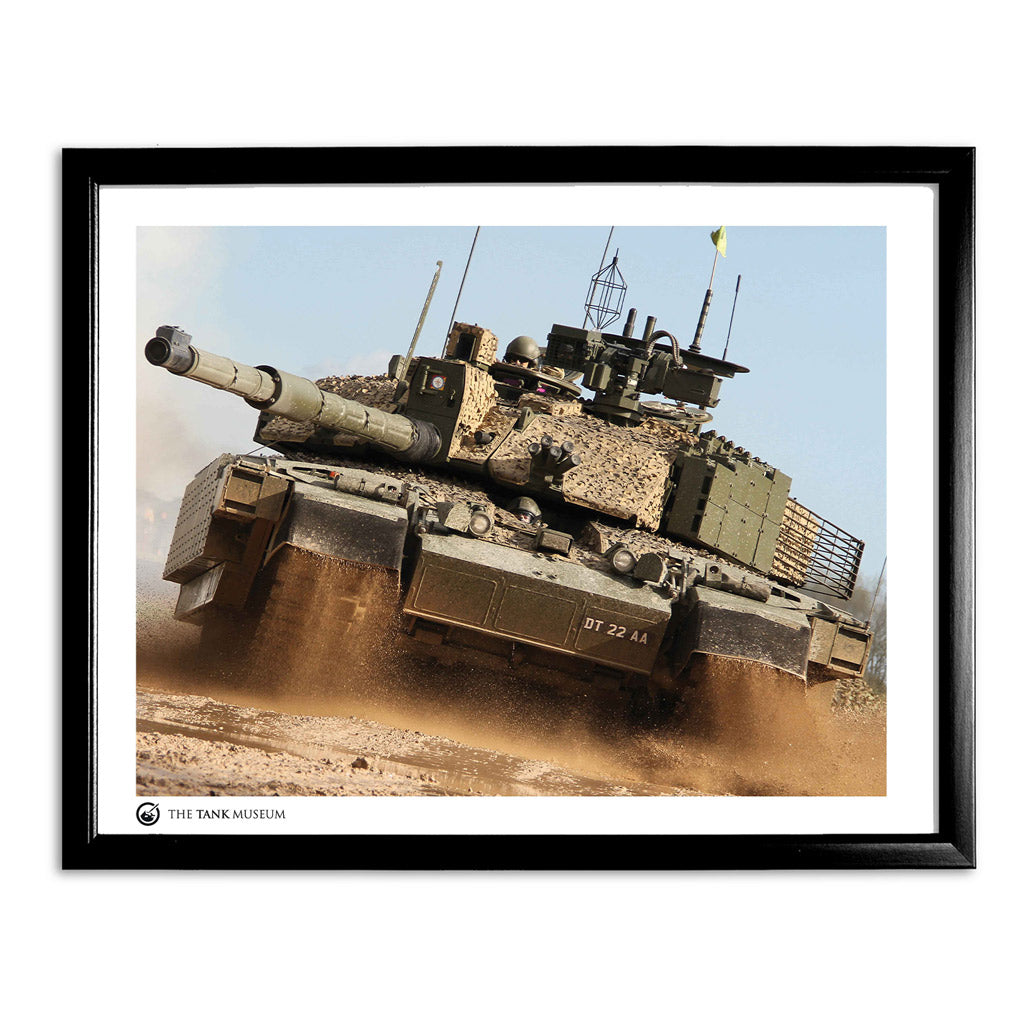Art Print: Challenger 2 Megatron Tank Wall Art On Demand Star Editions 11x14" With Black Frame