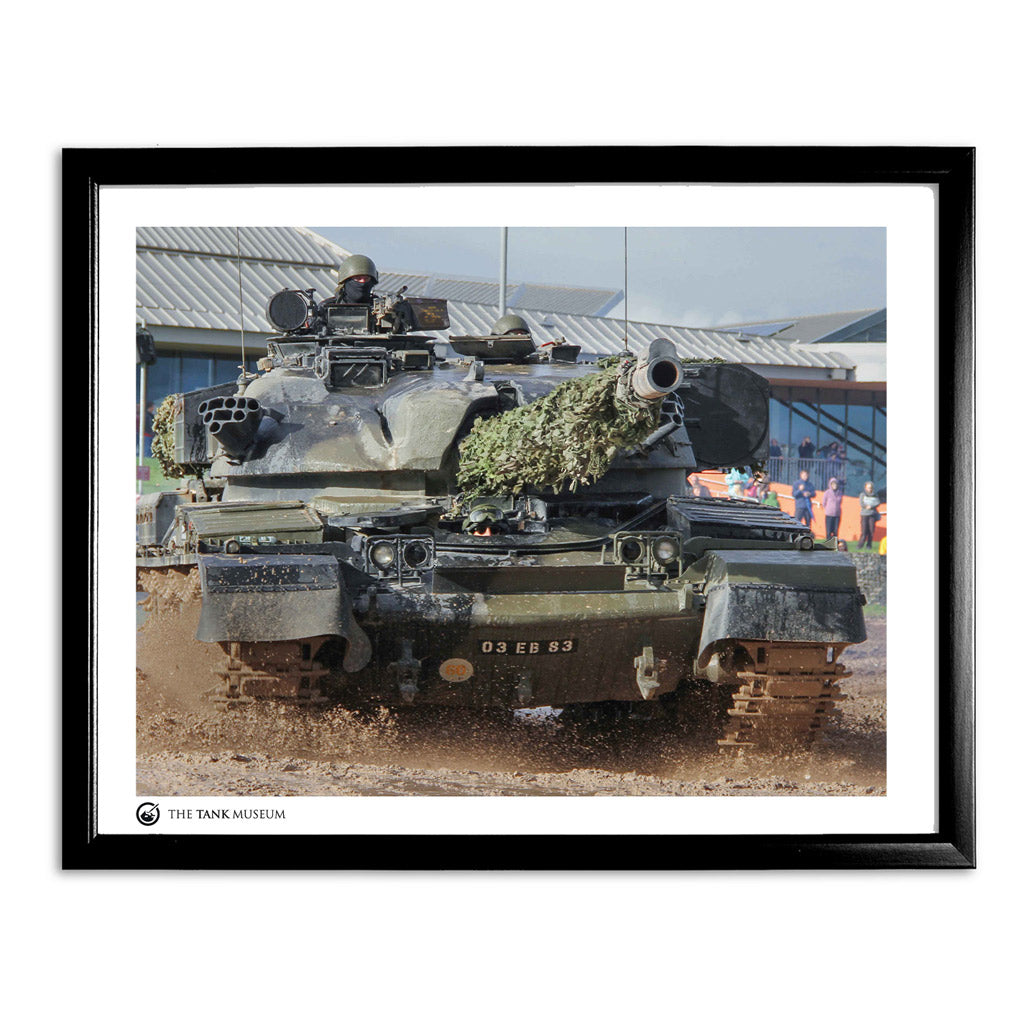 Art Print: Chieftain Mk 10 Tank Wall Art On Demand Star Editions 11x14" With Black Frame