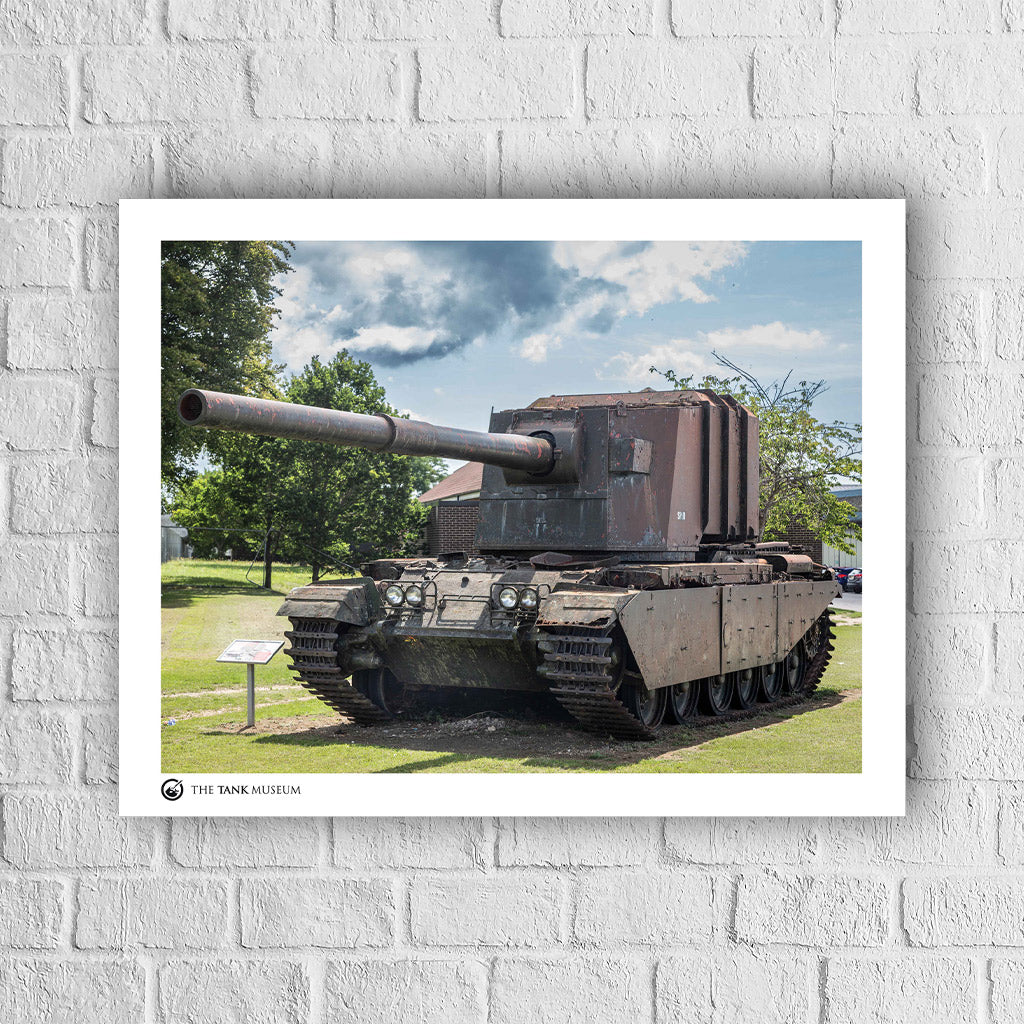 Art Print: FV4005 Tank Pre-Restoration Wall Art On Demand Star Editions 40X50cm No Frame