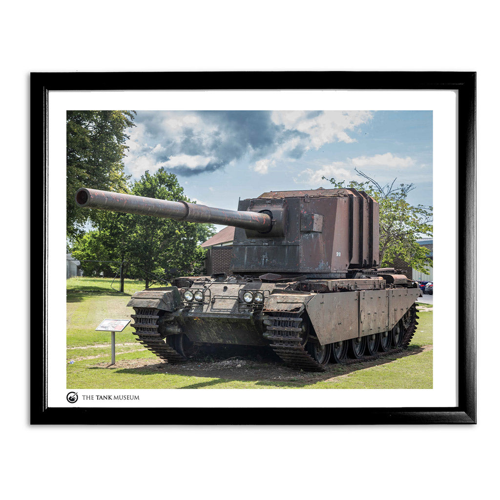 Art Print: FV4005 Tank Pre-Restoration Wall Art On Demand Star Editions 11x14" With Black Frame