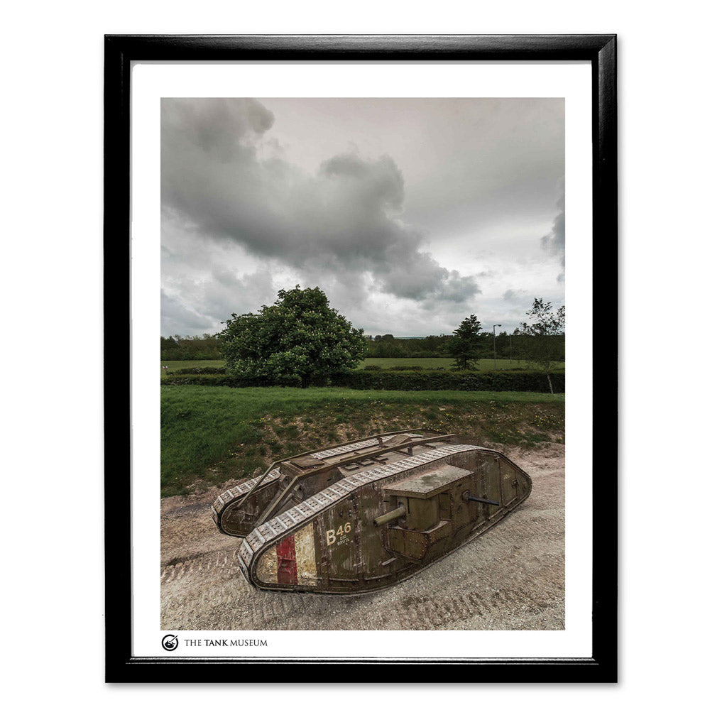 Art Print: Mark IV Replica Tank Wall Art On Demand Star Editions 11x14" With Black Frame