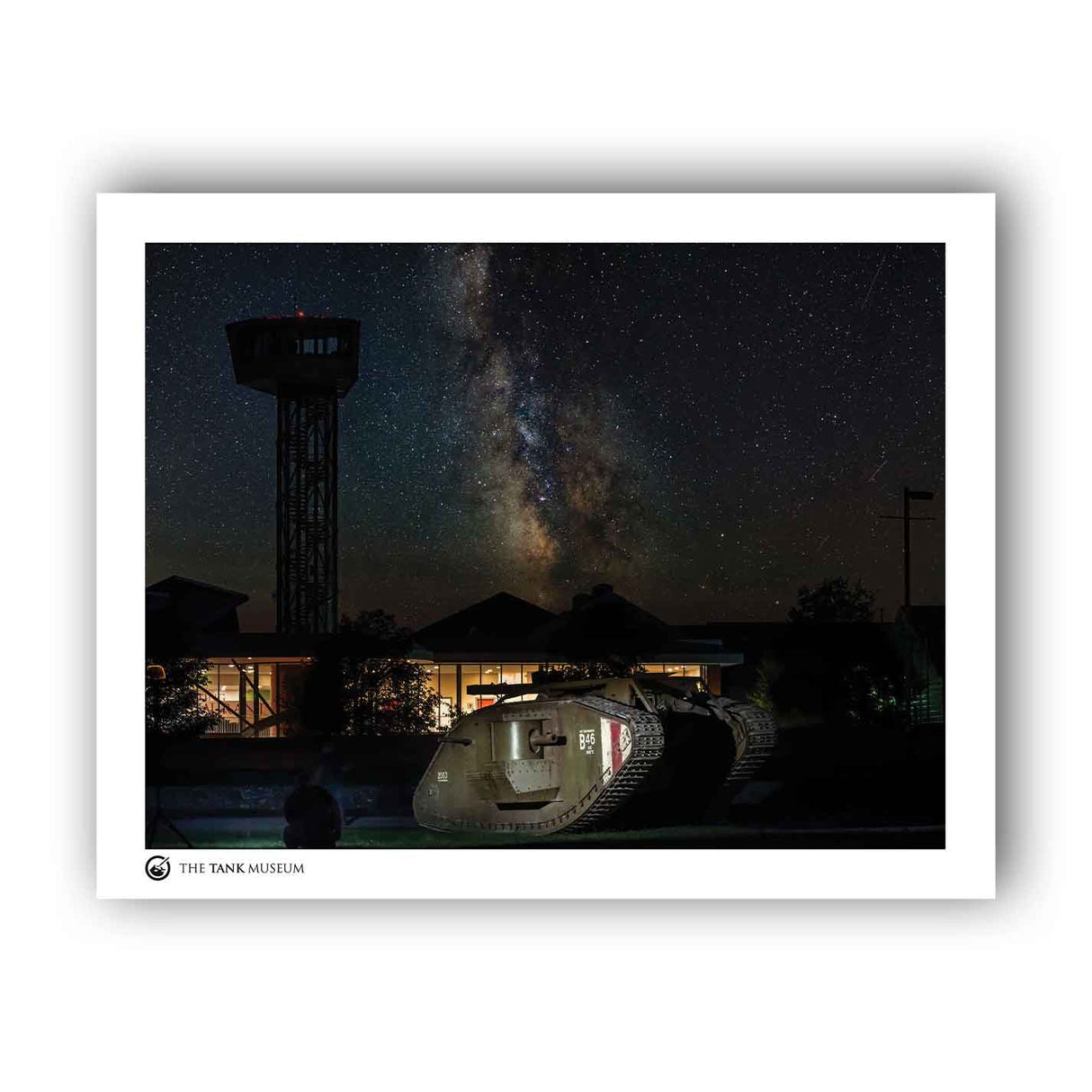 Art Print: Mark IV Replica Tank at Night Wall Art On Demand Star Editions 11x14" No Frame