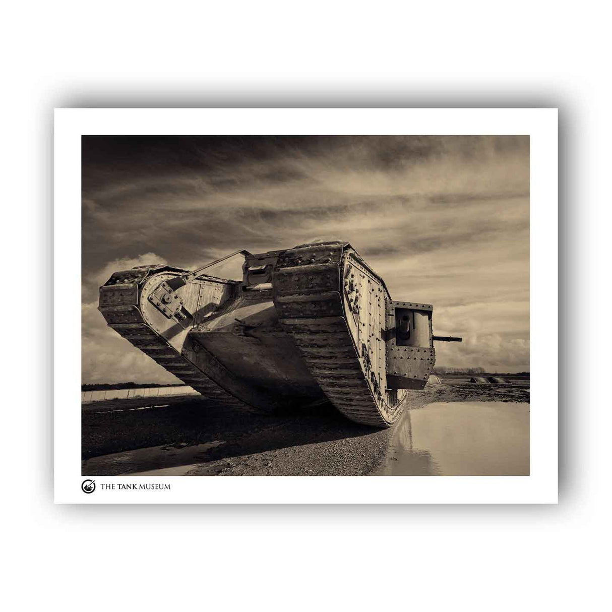 Art Print: Mark IV Replica Tank - Sepia Wall Art On Demand Star Editions 11x14" No Frame