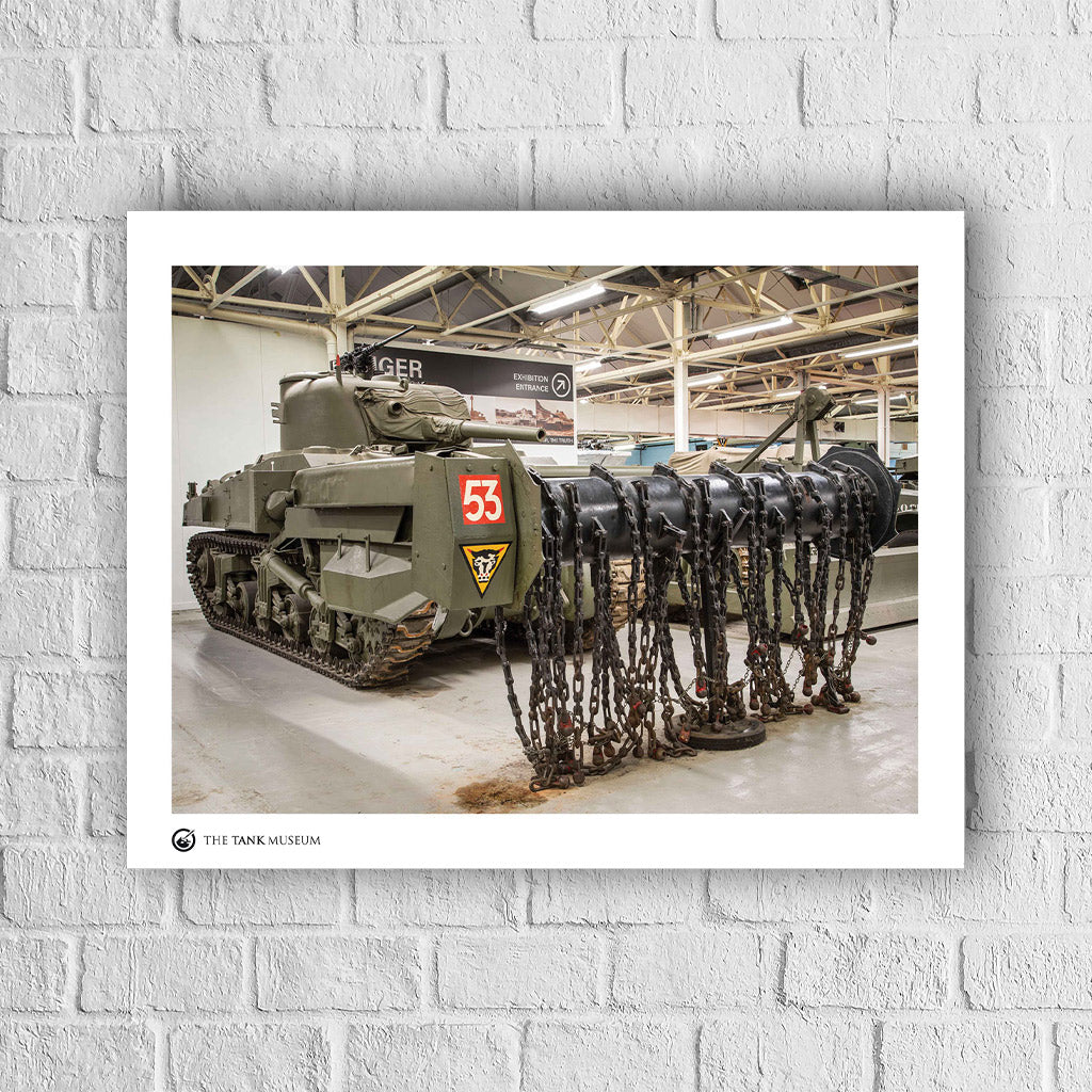 Art Print: Sherman Crab Flail Mk IV Tank Wall Art On Demand Star Editions