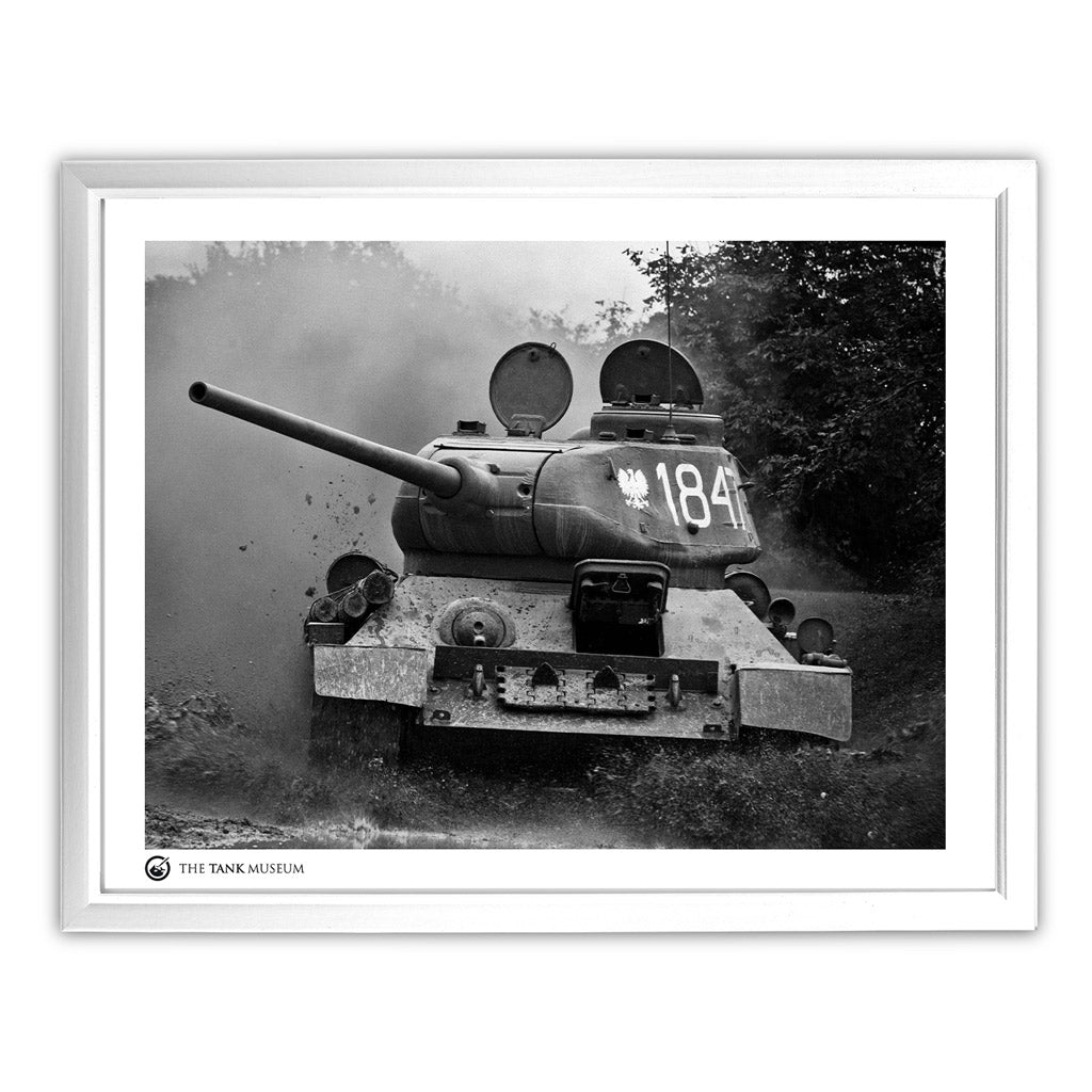 Art Print: T-34-85 Polish Markings Wall Art On Demand Star Editions 11x14" With White Frame