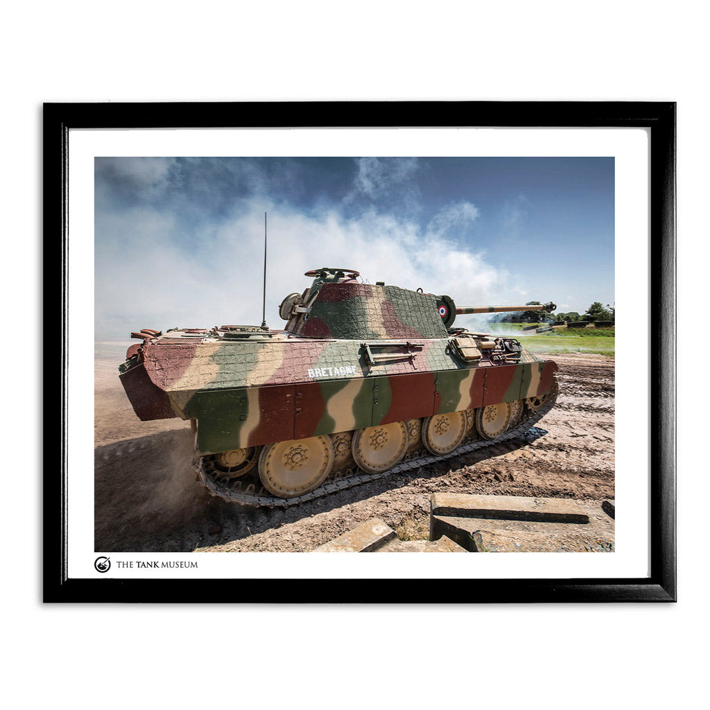 Art Print: TANKFEST 2019 Panther Ausf. A 'Bretagne' Wall Art On Demand Star Editions 11x14" With Black Frame