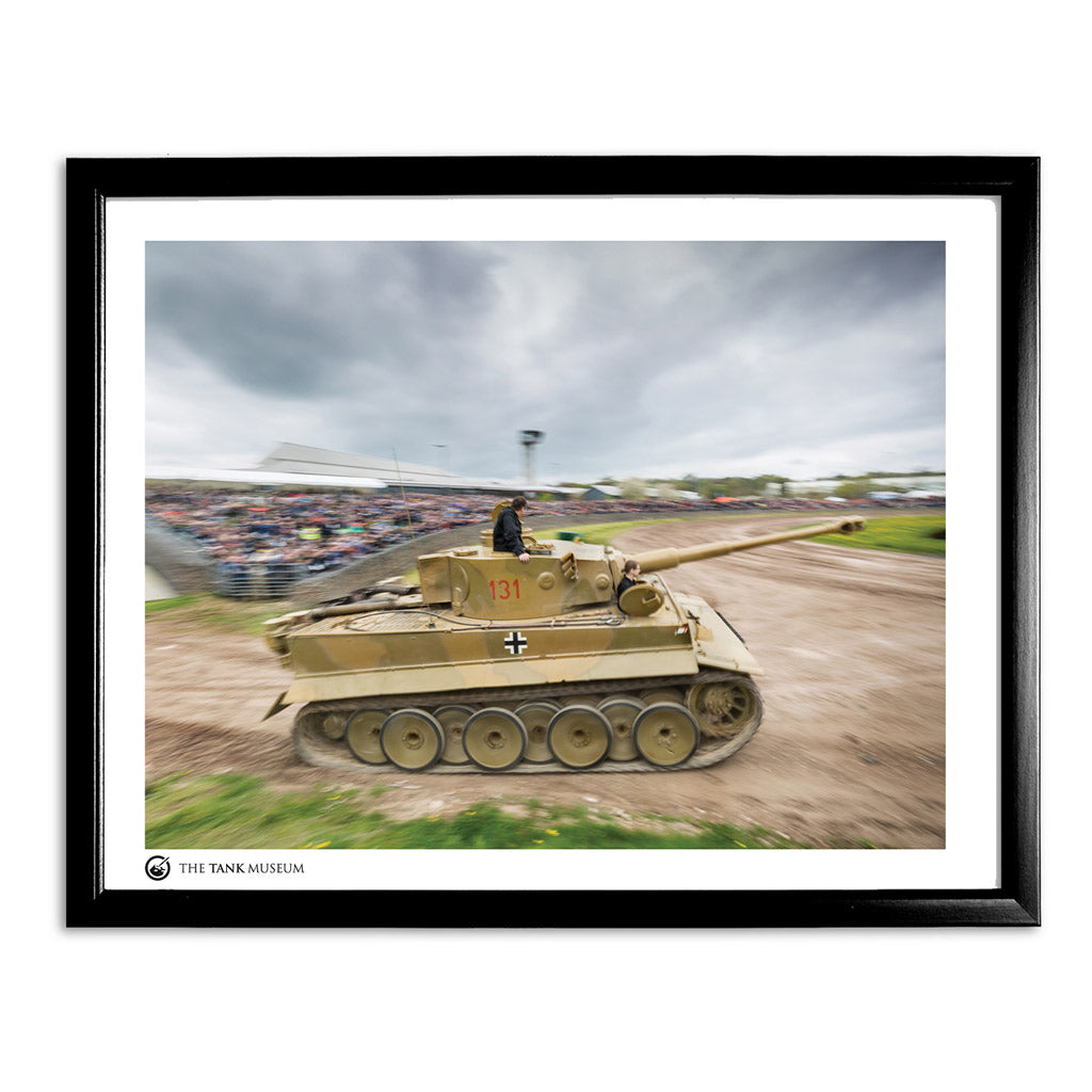 Art Print: Tiger 131 Tank at Tiger Day IX Wall Art On Demand Star Editions 11x14" With Black Frame